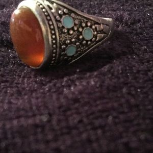 Ring with gem
